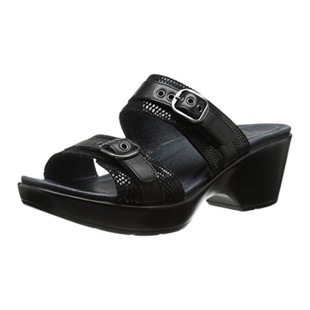 Dansko Jessie Lizard Print Double Strap Wedge Sandals Women’s EU 41 US 10.5-11